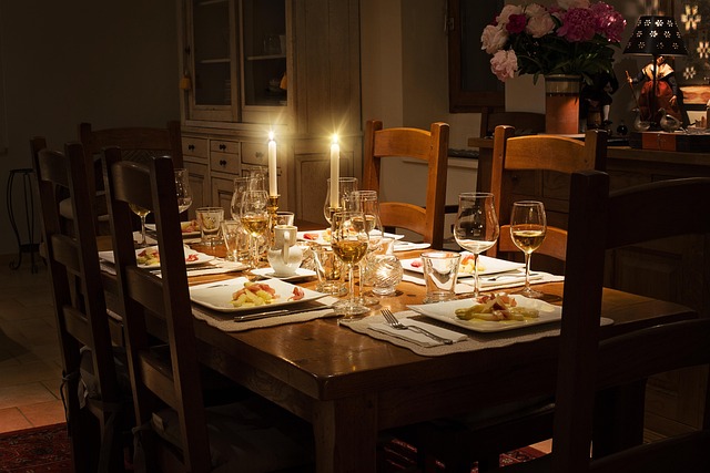 Private dining room setup